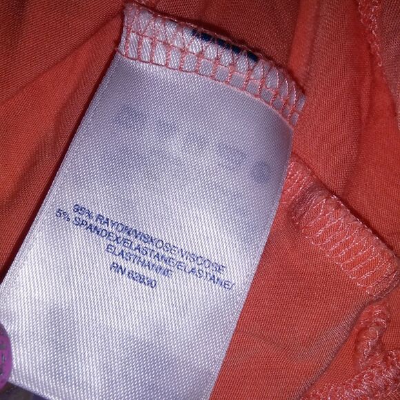 Lands End Cardigan Womens Plus Size 2X 20W 22W Orange Solid Pockets Long Sleeve - Picture 8 of 9